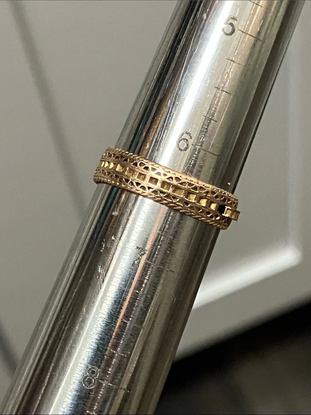 15K Gold Victorian Turquoise ring - Picture 5 of 17